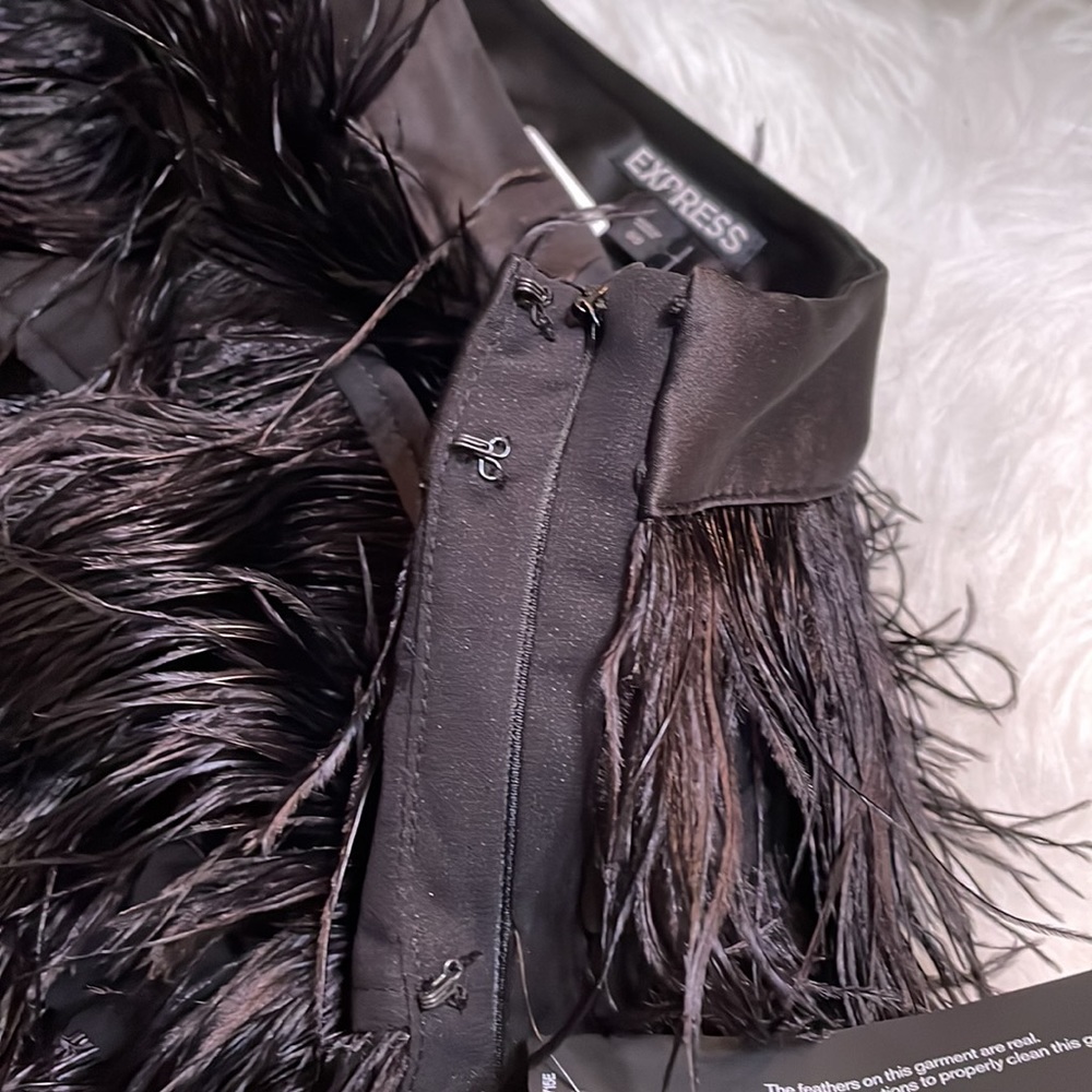 Express Ostrich Feathered Skirt - Picture 4 of 14